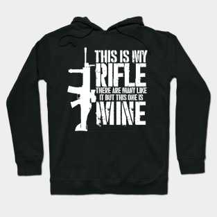 THIS IS MY RIFLE - FN SCAR (white text version) Hoodie